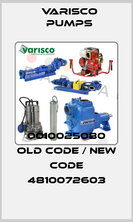 0010025080 old code / new code 4810072603 Varisco pumps