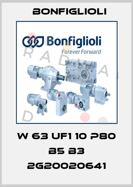 W 63 UF1 10 P80 B5 B3 2G20020641 Bonfiglioli