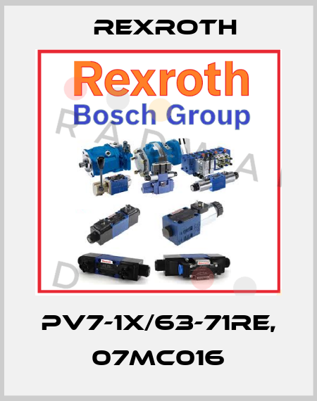 PV7-1X/63-71RE, 07MC016 Rexroth