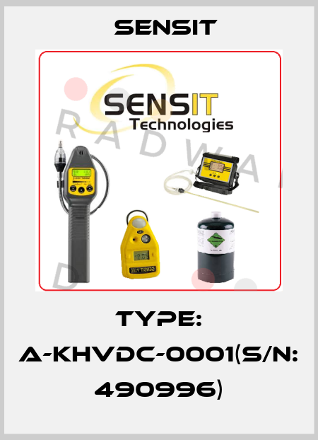  Type: A-KHVDC-0001(S/N: 490996) Sensit