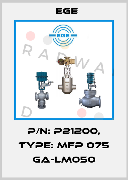 p/n: P21200, Type: MFP 075 GA-LM050 Ege