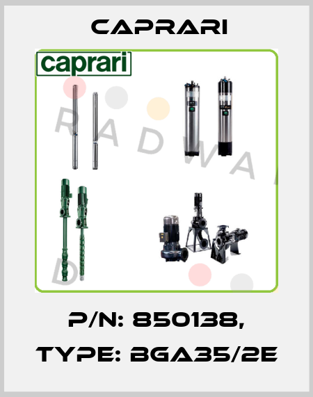 P/N: 850138, Type: BGA35/2E CAPRARI 
