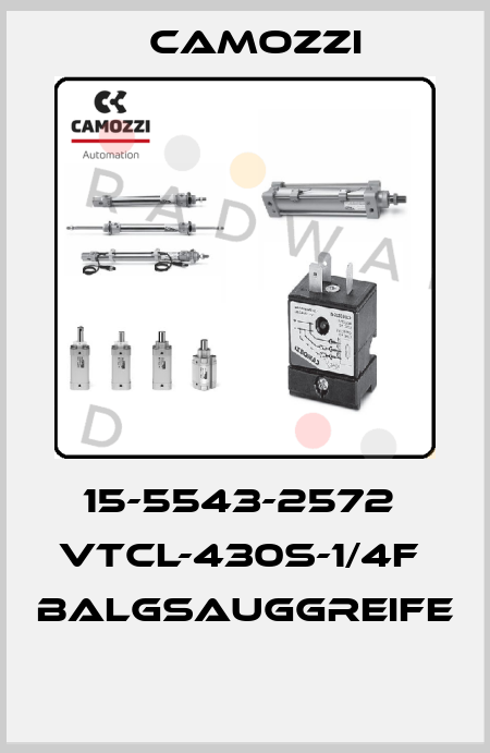 15-5543-2572  VTCL-430S-1/4F  BALGSAUGGREIFE  Camozzi