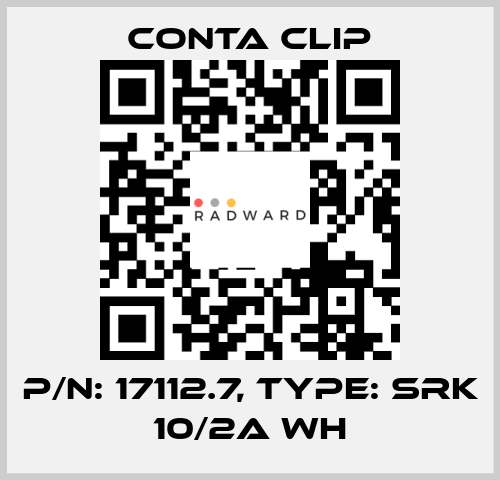 P/N: 17112.7, Type: SRK 10/2A WH Conta Clip
