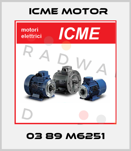 03 89 M6251 Icme Motor