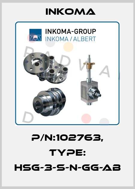 P/N:102763, Type: HSG-3-S-N-GG-AB INKOMA
