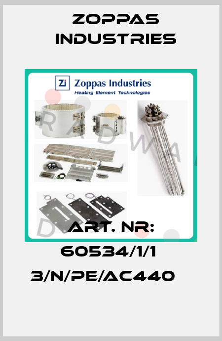 Art. Nr: 60534/1/1  3/N/PE/AC440    Zoppas Industries