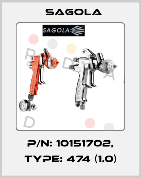 P/N: 10151702, Type: 474 (1.0) Sagola