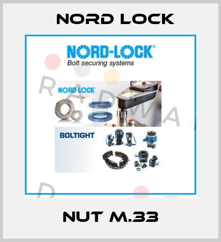 NUT M.33 Nord Lock