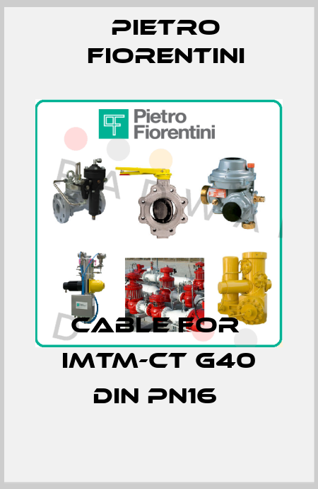 cable for  iMTM-CT G40 DIN PN16  Pietro Fiorentini