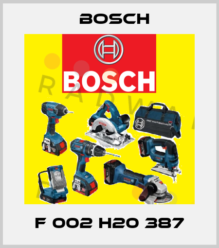F 002 H20 387 Bosch