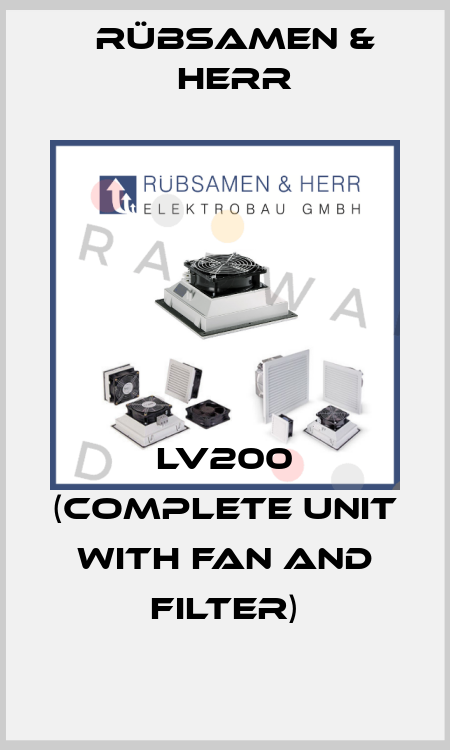 LV200 (complete unit with fan and filter) Rübsamen & Herr
