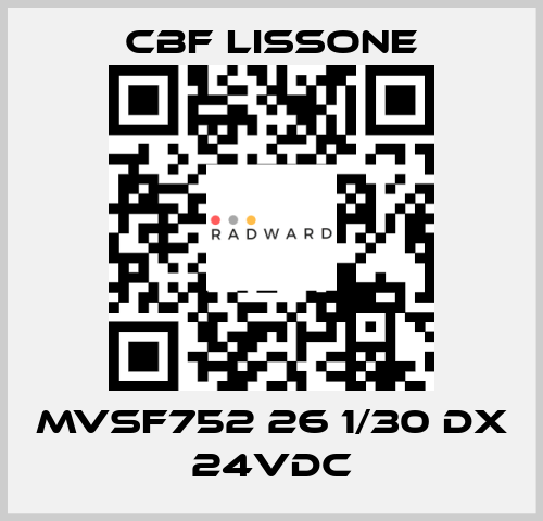 MVSF752 26 1/30 DX 24VDC CBF LISSONE