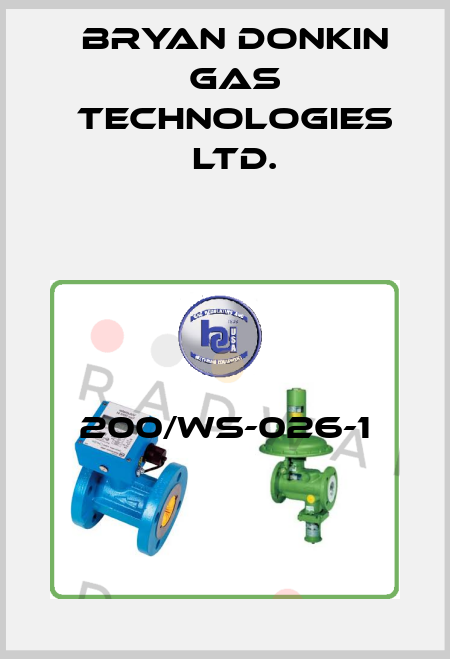 200/WS-026-1 Bryan Donkin Gas Technologies Ltd.