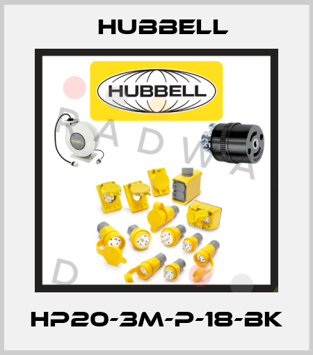 HP20-3M-P-18-BK Hubbell