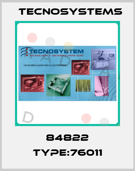 84822 TYPE:76011 TECNOSYSTEMS