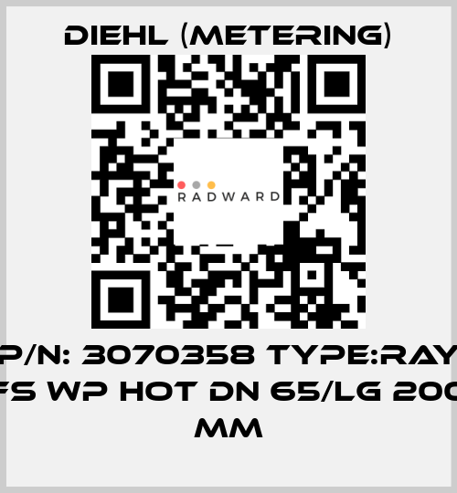 P/N: 3070358 Type:RAY FS WP HOT DN 65/LG 200 mm Diehl (Metering)
