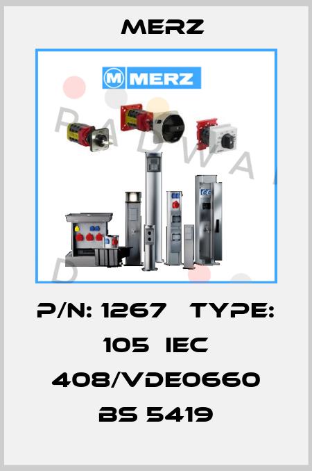 p/n: 1267   Type: 105  IEC 408/VDE0660 BS 5419 Merz