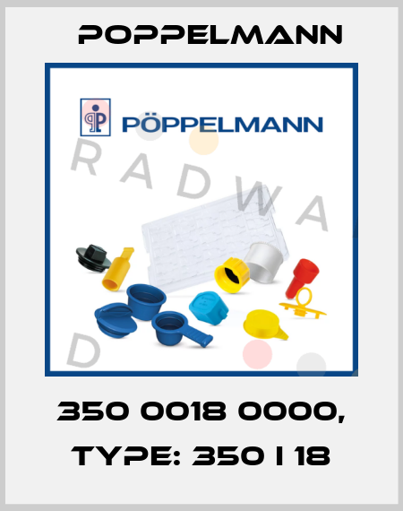 350 0018 0000, Type: 350 I 18 Poppelmann
