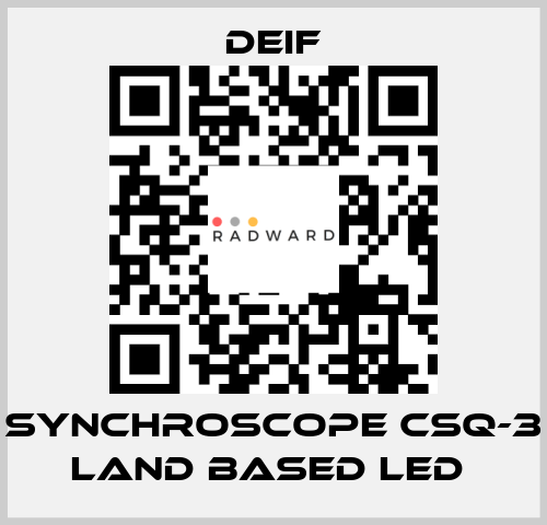 SYNCHROSCOPE CSQ-3 LAND BASED LED  Deif