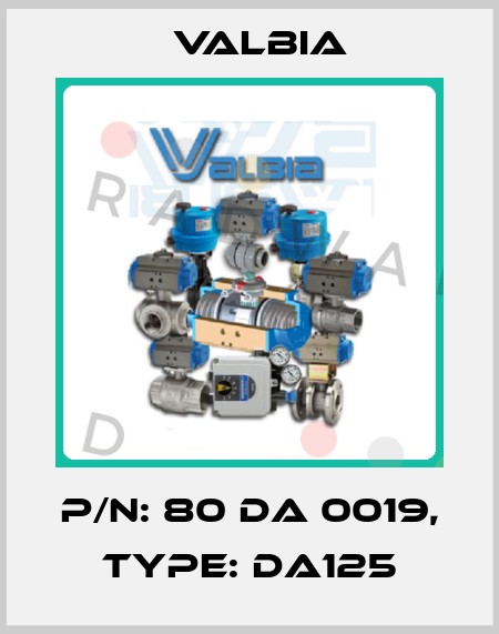 p/n: 80 DA 0019, type: DA125 Valbia