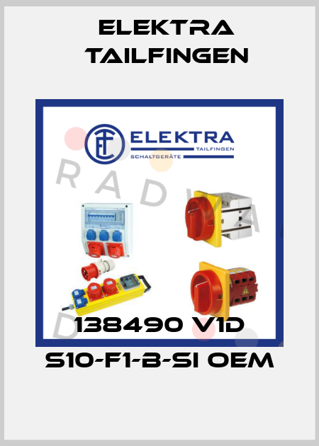 138490 V1D S10-F1-B-SI OEM Elektra Tailfingen