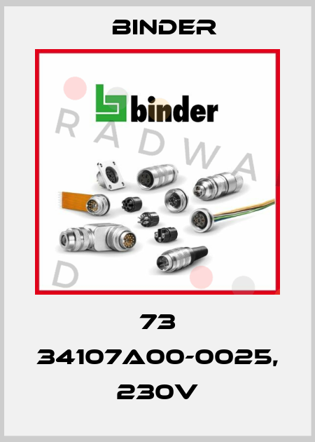 73 34107A00-0025, 230V Binder
