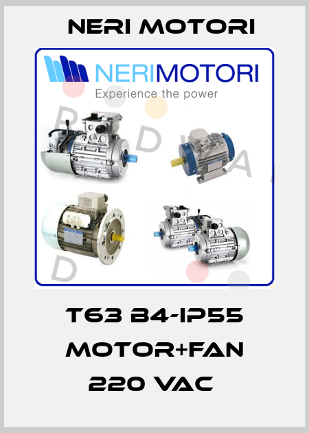 T63 B4-IP55 MOTOR+FAN 220 VAC  Neri Motori