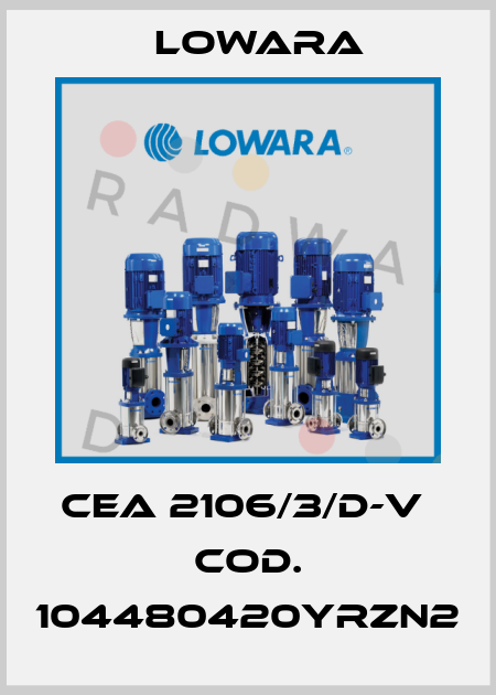 CEA 2106/3/D-V  cod. 104480420YRZN2 Lowara