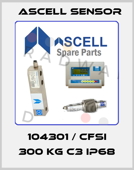 104301 / CFSI 300 kg C3 IP68 Ascell Sensor