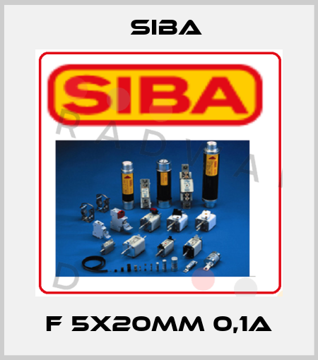 F 5x20mm 0,1A Siba