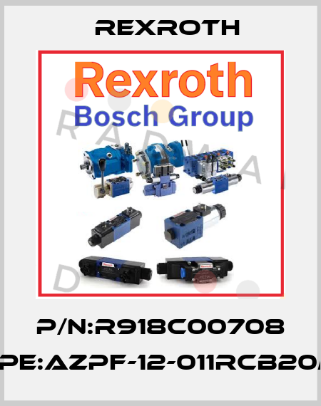 P/N:R918C00708 Type:AZPF-12-011RCB20MB Rexroth