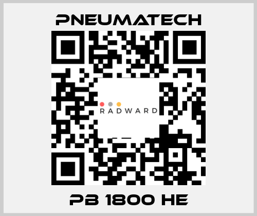 PB 1800 HE Pneumatech