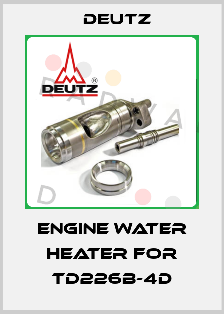 engine water heater for TD226B-4D Deutz