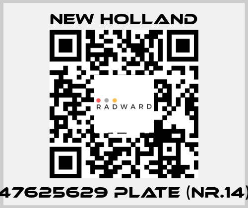 47625629 plate (nr.14) New Holland