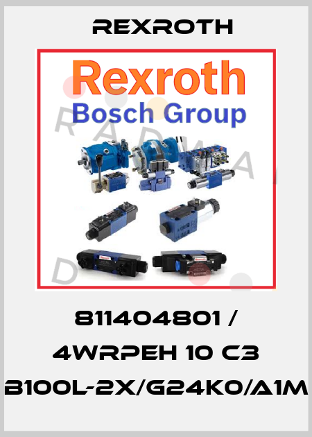811404801 / 4WRPEH 10 C3 B100L-2X/G24K0/A1M Rexroth