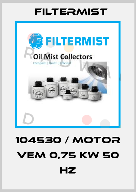 104530 / Motor VEM 0,75 kW 50 Hz Filtermist