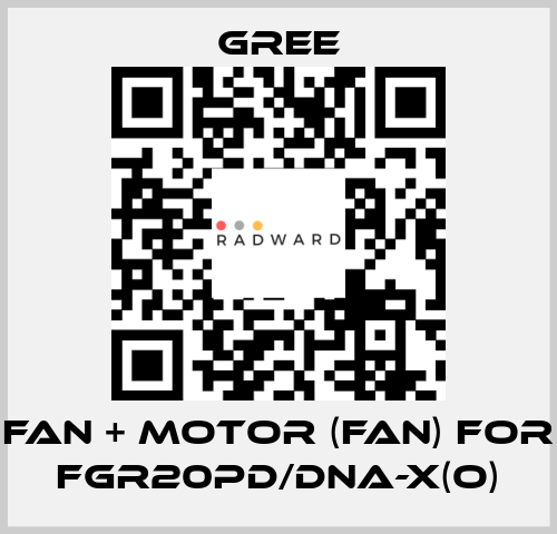 Fan + motor (fan) for FGR20Pd/DNa-X(O) Gree