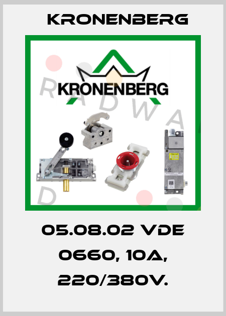 05.08.02 VDE 0660, 10A, 220/380V. Kronenberg