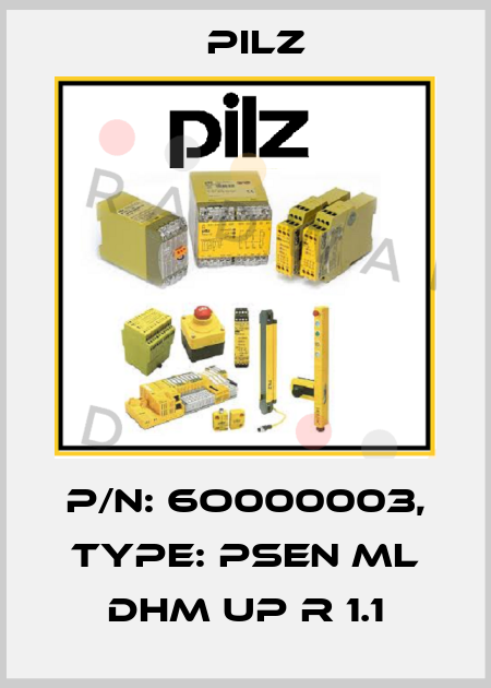 p/n: 6O000003, Type: PSEN ml DHM up r 1.1 Pilz