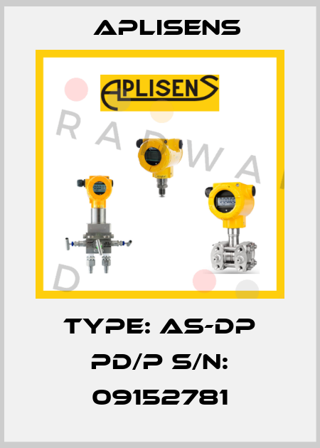Type: AS-dP PD/P S/N: 09152781 Aplisens