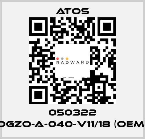 050322 DGZO-A-040-V11/18 (OEM) Atos