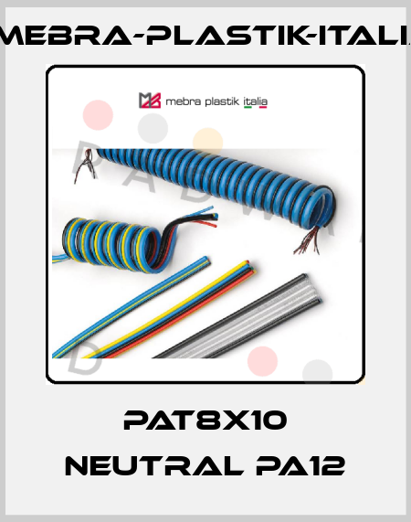 PAT8X10 NEUTRAL PA12 mebra-plastik-italia