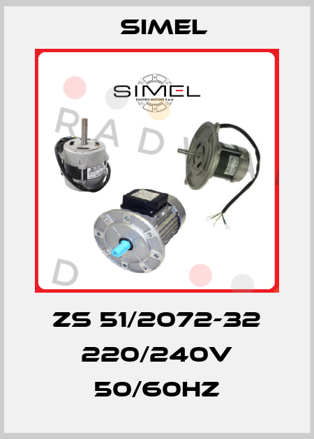 ZS 51/2072-32 220/240v 50/60Hz Simel