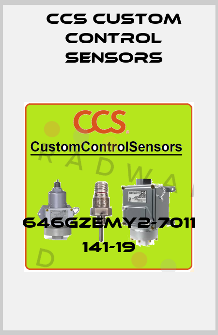 646GZEMY2-7011 141-19 CCS Custom Control Sensors