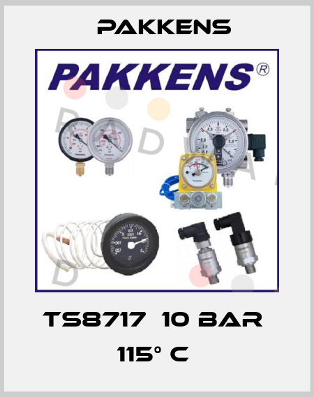 TS8717  10 BAR  115° C  Pakkens