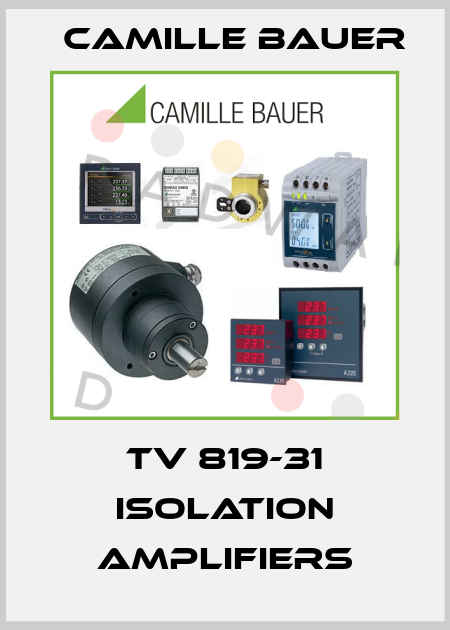 TV 819-31 ISOLATION AMPLIFIERS Camille Bauer