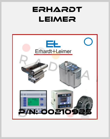 P/N: 00210925 Erhardt Leimer
