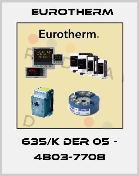 635/K DER 05 - 4803-7708 Eurotherm