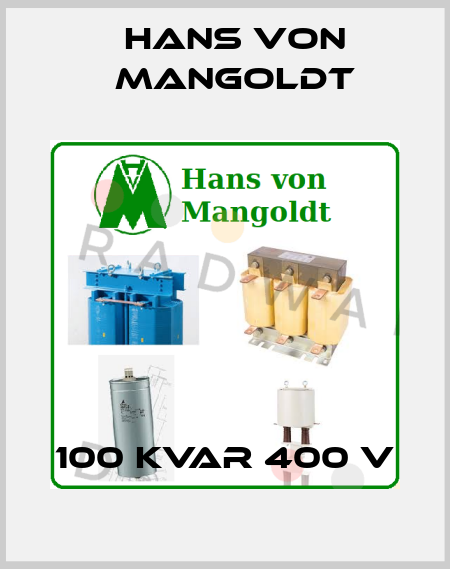 100 KVAR 400 V Hans von Mangoldt